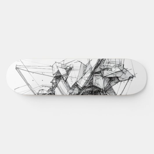 Sci-Fi Abstract Skateboard (Horizontaal)