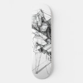 Sci-Fi Abstract Skateboard (Voorkant)
