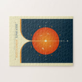 Sci-Fi Ad, Oranje atoomklok, Deep Space Legpuzzel (Horizontaal)