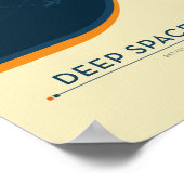 Sci-Fi Ad, Oranje atoomklok, Deep Space Poster (Hoek)