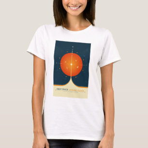 Sci-Fi Ad, Oranje atoomklok, Deep Space T-shirt