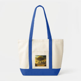 Sci-Fi Alien World Uitzicht Planet Ufo Tower Tote Bag