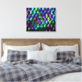 Sci-Fi Armor 2 gewikkeld canvas Afdruk (Insitu (Slaapkamer))