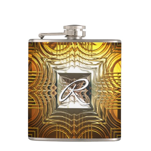 Sci-Fi Art 1 Wrapped Flask Heupfles (Voorkant)