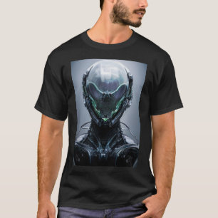 Sci Fi Assassin Cyberpunk Hunter Droid T-shirt