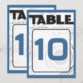 SCI-FI Bar Bat Mitzvah Table Seating Kaart (Voorkant / Achterkant)