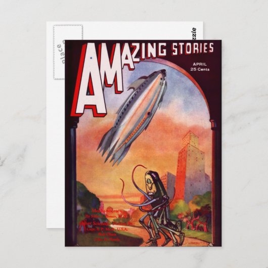 Sci Fi boekomslag Alienplaneten Briefkaart (Voorkant / Achterkant)