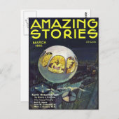  Sci Fi boekomslag in de kunstruimte Briefkaart (Voorkant / Achterkant)