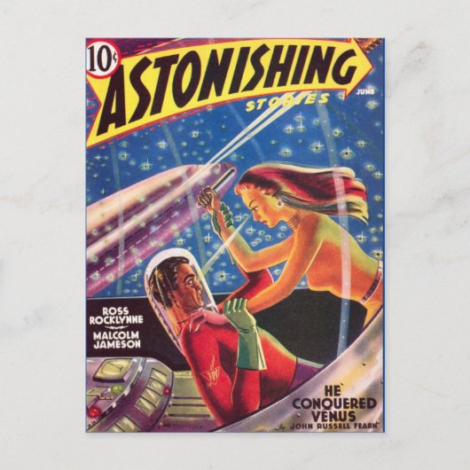  Sci Fi boekomslag Kunstliefde Briefkaart (Voorkant)