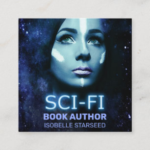 Sci-fi Book Author Square Visitekaartje Space Sci-