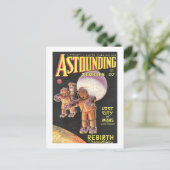  Sci Fi Comic Astounding Stories 1934 Retro Briefkaart (Staand voorkant)