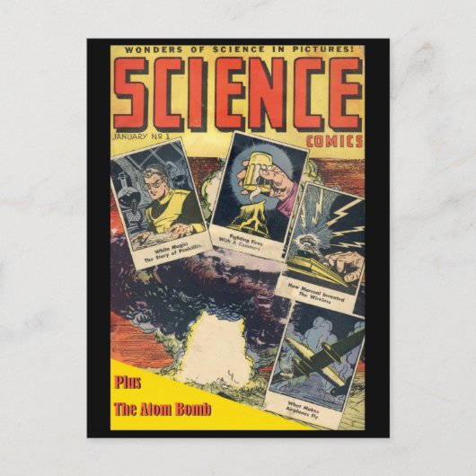 Sci-Fi Comic: Science Comics 1 Briefkaart (Voorkant)