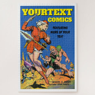  Sci-Fi Comics Hoesje Art Woman Sjabloon Legpuzzel