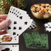 Sci-Fi-computercode Personaliseren Pokerkaarten (Insitu)