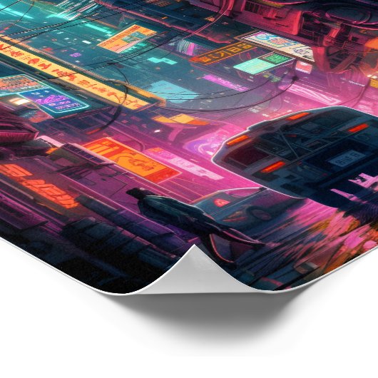 Sci-Fi Cyberpunk Art Design Poster (Hoek)