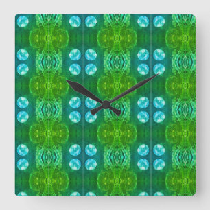 Sci-Fi - fantasie buitenaardse ruimtewerelden Vierkante Klok