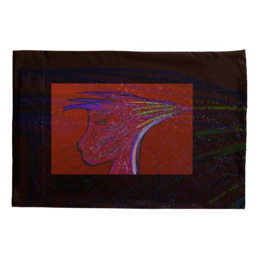 Sci-fi Fantasy Alien Character Art Pillowcases Kussensloop (Achterkant-Links)