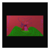 Sci-fi Fantasy Creature Landscape Photo Print (Devant)