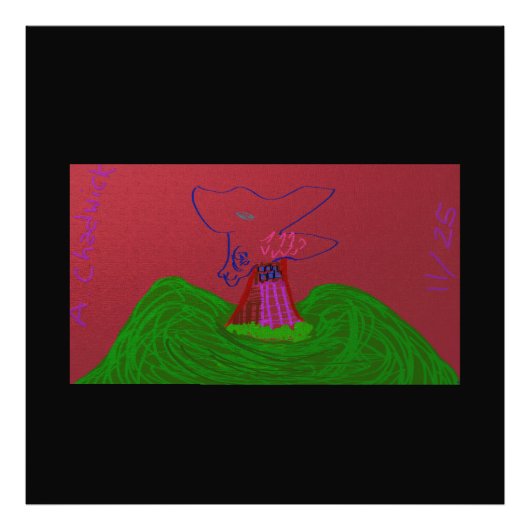 Sci-fi Fantasy Creature Landscape Photo Print (Devant)