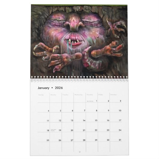 Sci-Fi / Fantasy Kalender (Jan 2026)