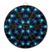Sci-Fi Galaxy Blue Light abstract art 3 Dartbord (Voorkant)
