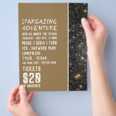 Sci-Fi Galaxy, Planetarium Event Adverteren Flyer (Hand)