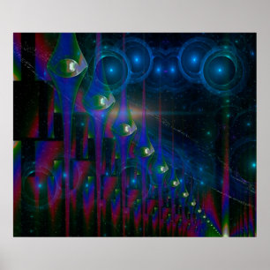 Sci-Fi Gates Abstracte Fantasy Poster