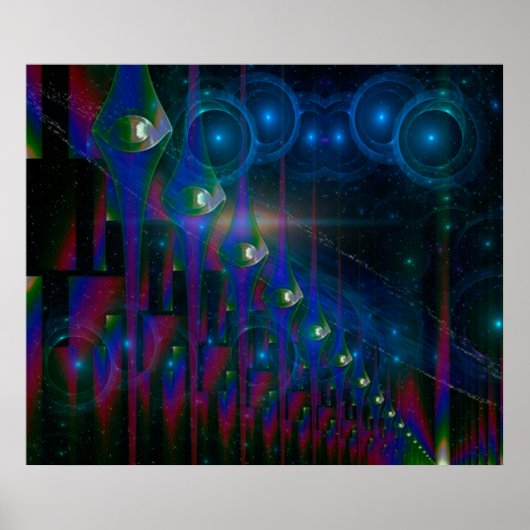 Sci-Fi Gates Abstracte Fantasy Poster (Voorkant)
