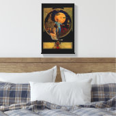 Sci-Fi Hero Verretched Canvas afdrukken (Insitu (Slaapkamer))