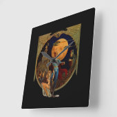 Sci-Fi Hero Vierkante Klok (Hoek)