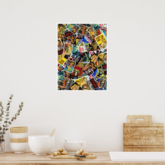  sci-Fi & horror-Poster collage Poster (Keuken)