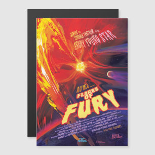 Sci-Fi Horrorfilm-advertentie, Vlammen Van Woede Magnetische Uitnodiging