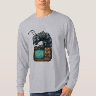 Sci-Fi Insect Retro Tech Lange Mouwen T-shirt