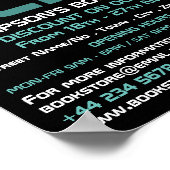 Sci-Fi-Logo, boekwinkel Adverteren Poster (Hoek)