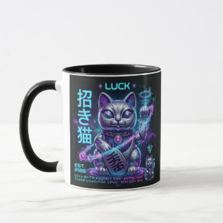 Sci-Fi Lucky Cat Maneki Neko Cosmetische Charme Gr Mok