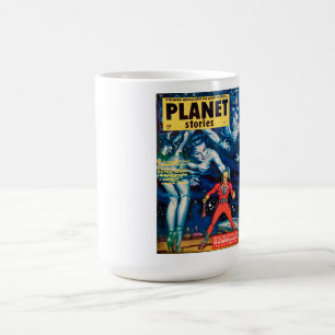 Sci Fi MAGAZINE MIDCENTURY ORIGINAL COFFEE Koffiemok