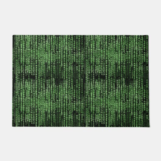 Sci-Fi Matrix Computer Code Welkom Deurmat (Voorkant)