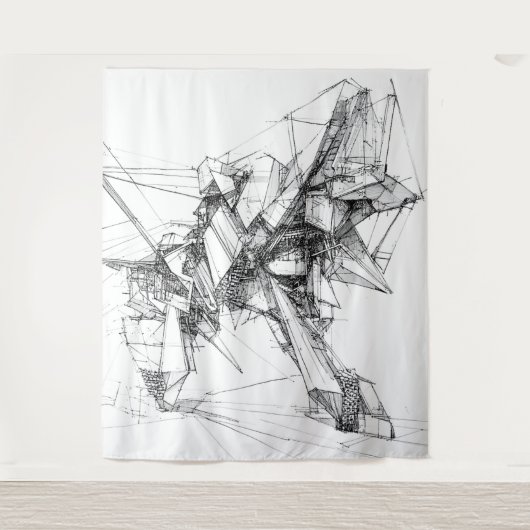 Sci-Fi Mecha Tapisserie murale d'art (Devant)
