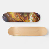 Sci-Fi Metal Art 2-4a Skateboard (Horz)