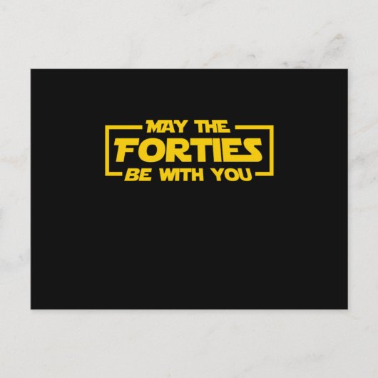 Sci Fi Nerd Galaxy Geek 40 jaar oud Baby Ma Briefkaart (Voorkant)