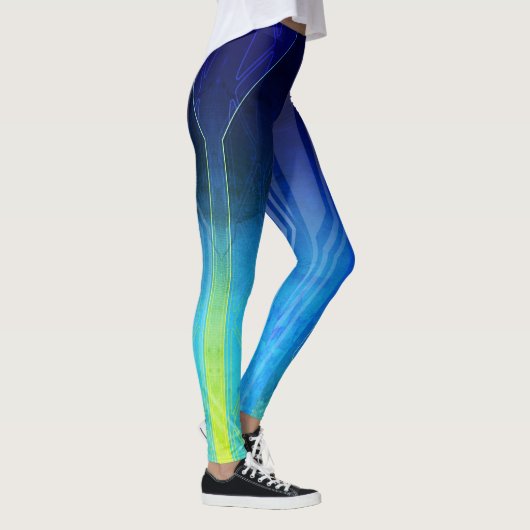 Sci-Fi-paneel met holografische Ethische Chaos Leggings (Rechts)