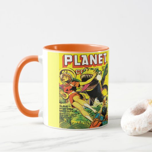 SCI FI PLANET COMICS GRAPHIC ART HOESJE ONTWERP MOK (Met donut)