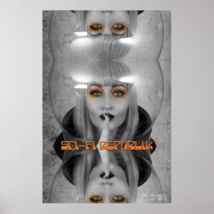 Sci-Fi Republik Nos lèvres Sont Scellées Poster