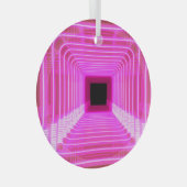 Sci-Fi Retro 3D: Pop Art Illustratie Glas Ornament (Voorkant Rechts)