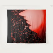 sci-fi rode fantasie futuristisch wandkleed (Voorkant (horizontaal))