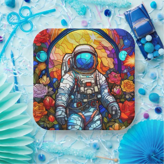 Sci Fi-ruimte Papieren Bordje (Feest)
