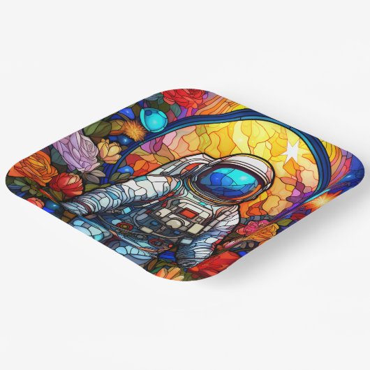 Sci Fi-ruimte Papieren Bordje (Gebogen)