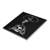 Sci-Fi smart animals "Hungry Frog Dreams" Tegeltje (Zijkant)