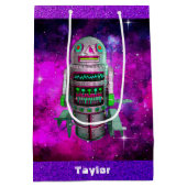 Sci Fi speelgoed Robot paarse Galaxy aangepaste na Medium Cadeauzakje (Achterkant)