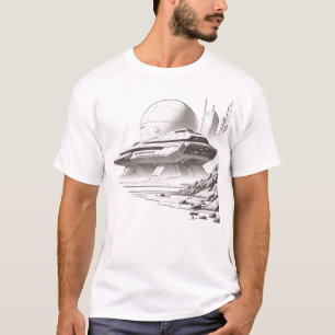 Sci-Fi T-shirt dat het universum doorkruist 01 E F